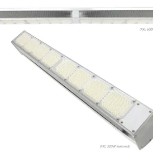 Edisun FXL Series LED grow light installed above a crop canopy